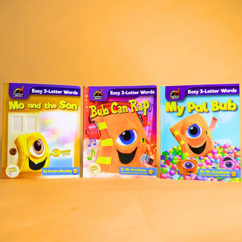 3-Letter Book Bundle - 3 Kits - Videos and Worksheets - Instant Digital Access
